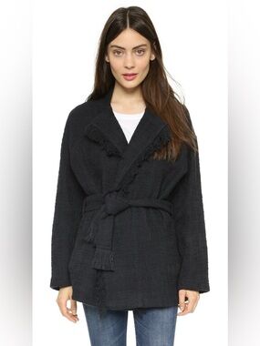 IRO Cayley Oversize Fringe Cardigan Jacket - 38 (S)